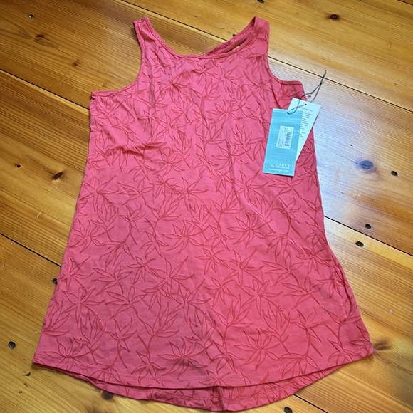 New! CARVE DESIGNS XS Mariposa Affinity Cover Up Pattern Tank Top Tear Drop Cut - Picture 2 of 7